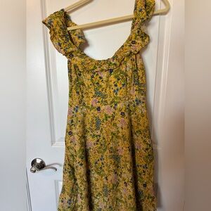 Old Navy Yellow Floral Dress